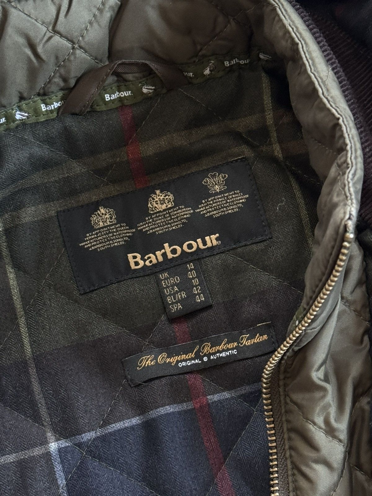 Barbour Barbour UK14/US10/EUR40 thrunton wax jacket waxed coat parka Size L / US 10 / IT 46 - 5 Thumbnail