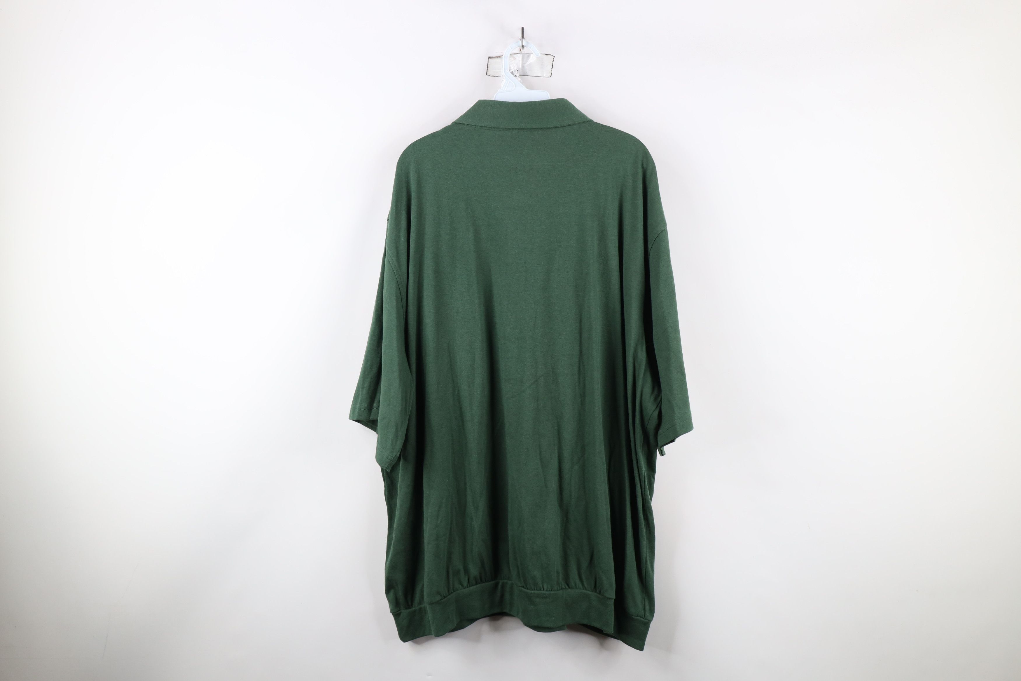 Vintage Deadstock Vintage 90s Streetwear Pullover Polo Shirt Green Size US XXL / EU 58 / 5 - 10 Thumbnail