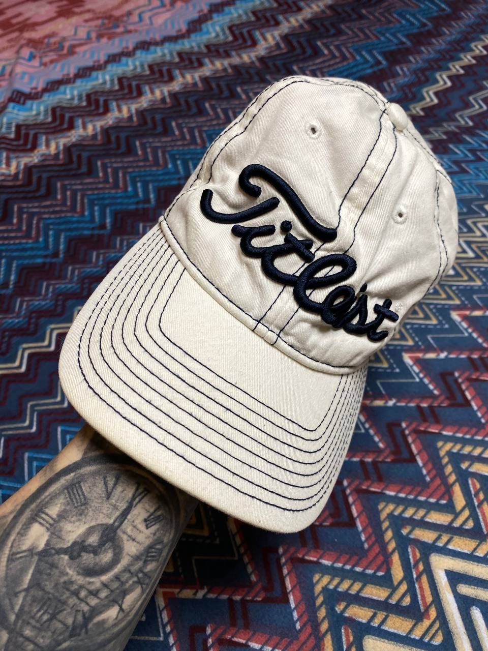 Titleist Hats white big logo Vintage Titleist Cap Y2K streetwear Size ONE SIZE - 4 Thumbnail