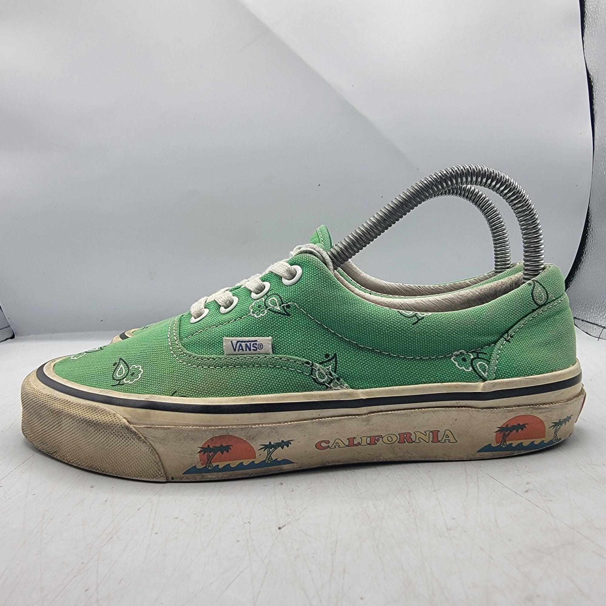 Vans Vans Vault OG Era Paisley Green Womens 7.5 Sneaker Shoes Cal Size US 7.5 / IT 37.5 - 16 Thumbnail