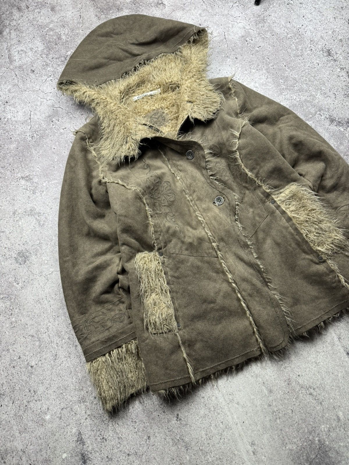 Japanese Brand Avant Garde vintage Fur Zip Hoodie Nile Atelier elf style Size US S / EU 44-46 / 1 - 2 Thumbnail