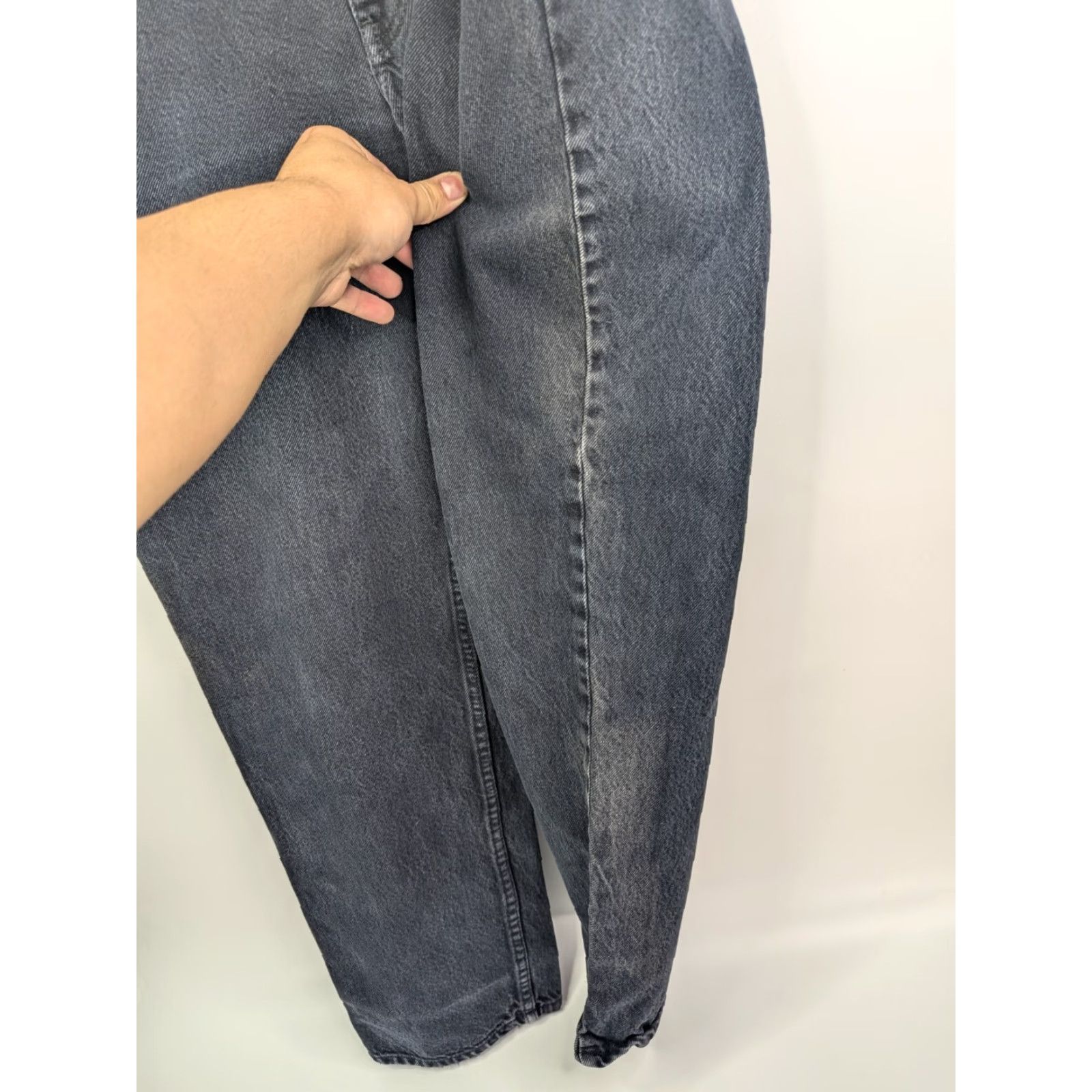 Anchor Blue VINTAGE Anchor Blue Jeans Men 34 Relaxed Fit 29 Inseam Black 90s Grunge Skater Straight Denim Size US 34 / EU 50 - 4 Thumbnail