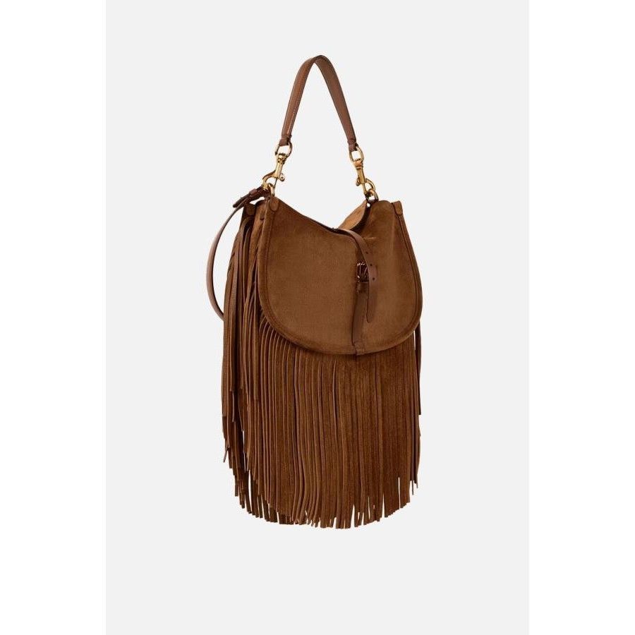 Etro ETRO Medium Brown Suede Fringes Shoulder Bag New And Authent Size ONE SIZE - 2 Thumbnail