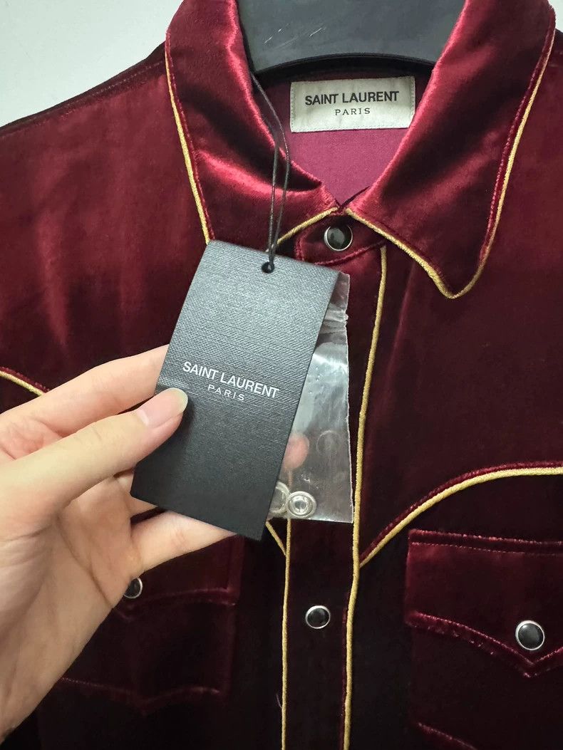 Saint Laurent Paris Saint laurent paris 16fw show style palace gold thread red Size US S / EU 44-46 / 1 - 5 Thumbnail