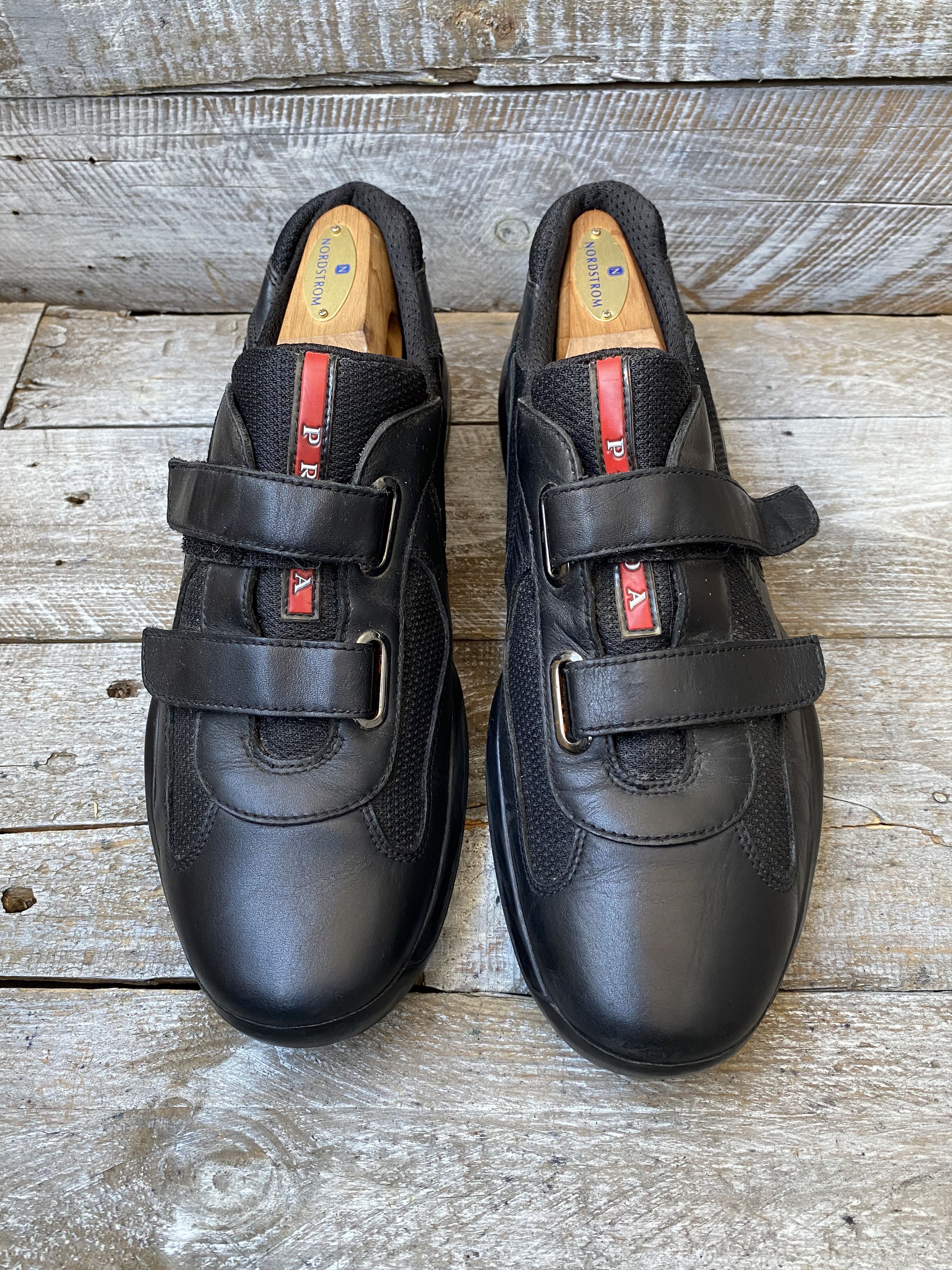 Prada Prada american cup strappy low top sneakers sz 8 Size US 8 / EU 41 - 1 Thumbnail