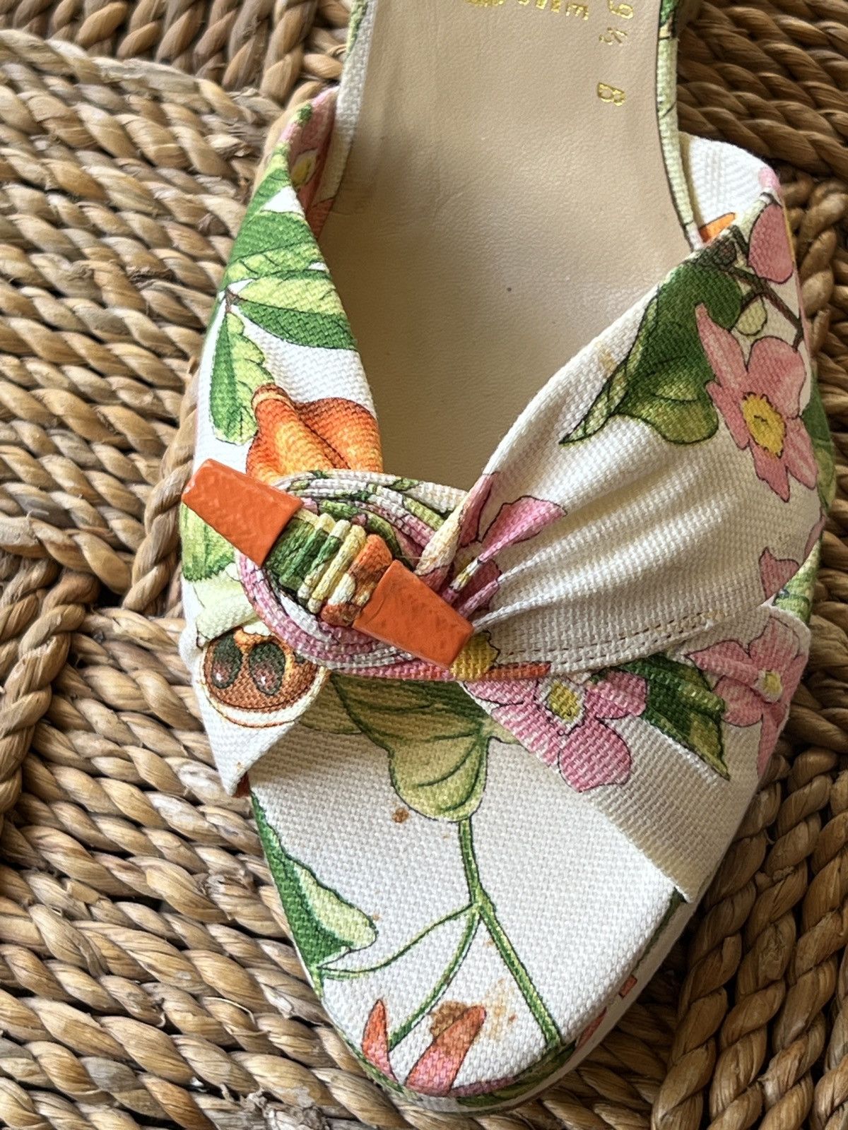 Salvatore Ferragamo Salvatore Ferragamo Floral Sandal Wedges Size US 9.5 / IT 39.5 - 6 Thumbnail