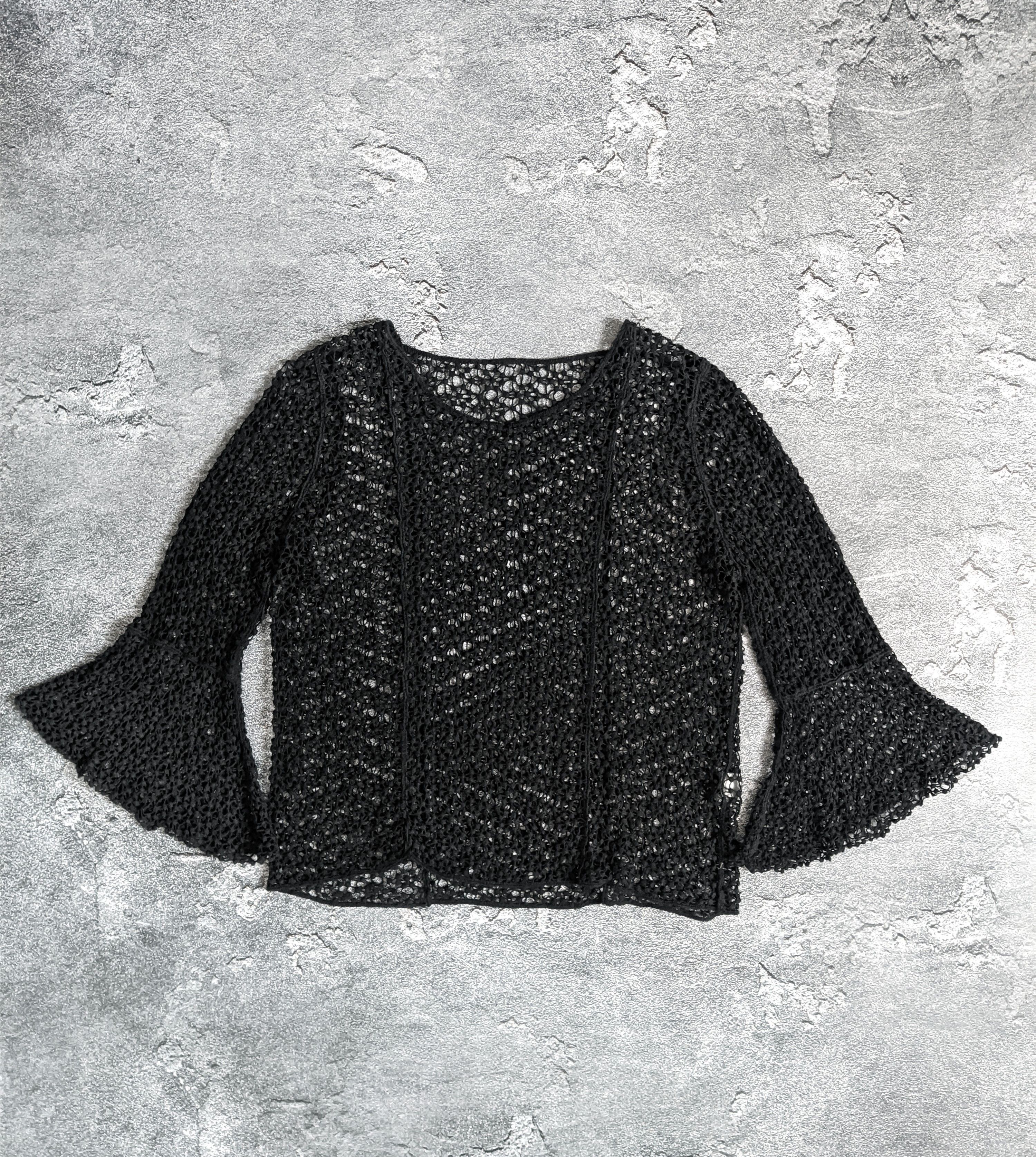 Vintage Avant garde mesh long sleeve gothic y2k Size M / US 6-8 / IT 42-44 - 9 Thumbnail