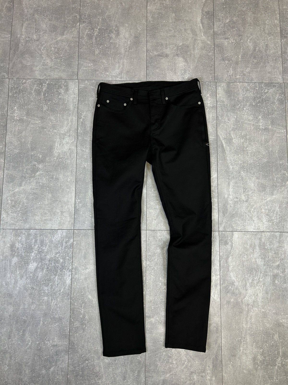 image of Mens Neil Barrett Black Pants Denim Trousers Super Skinny (Size 31)