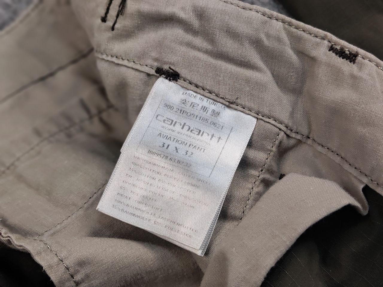 Carhartt Vintage 90's Carhartt aviation Ripstop Green Cargo Pants Size US 31 - 16 Thumbnail