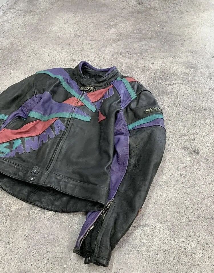 Genuine Leather × Japanese Brand Faded Leather Jacket Racing Vintage Brown Biker Size US L / EU 52-54 / 3 - 12 Thumbnail