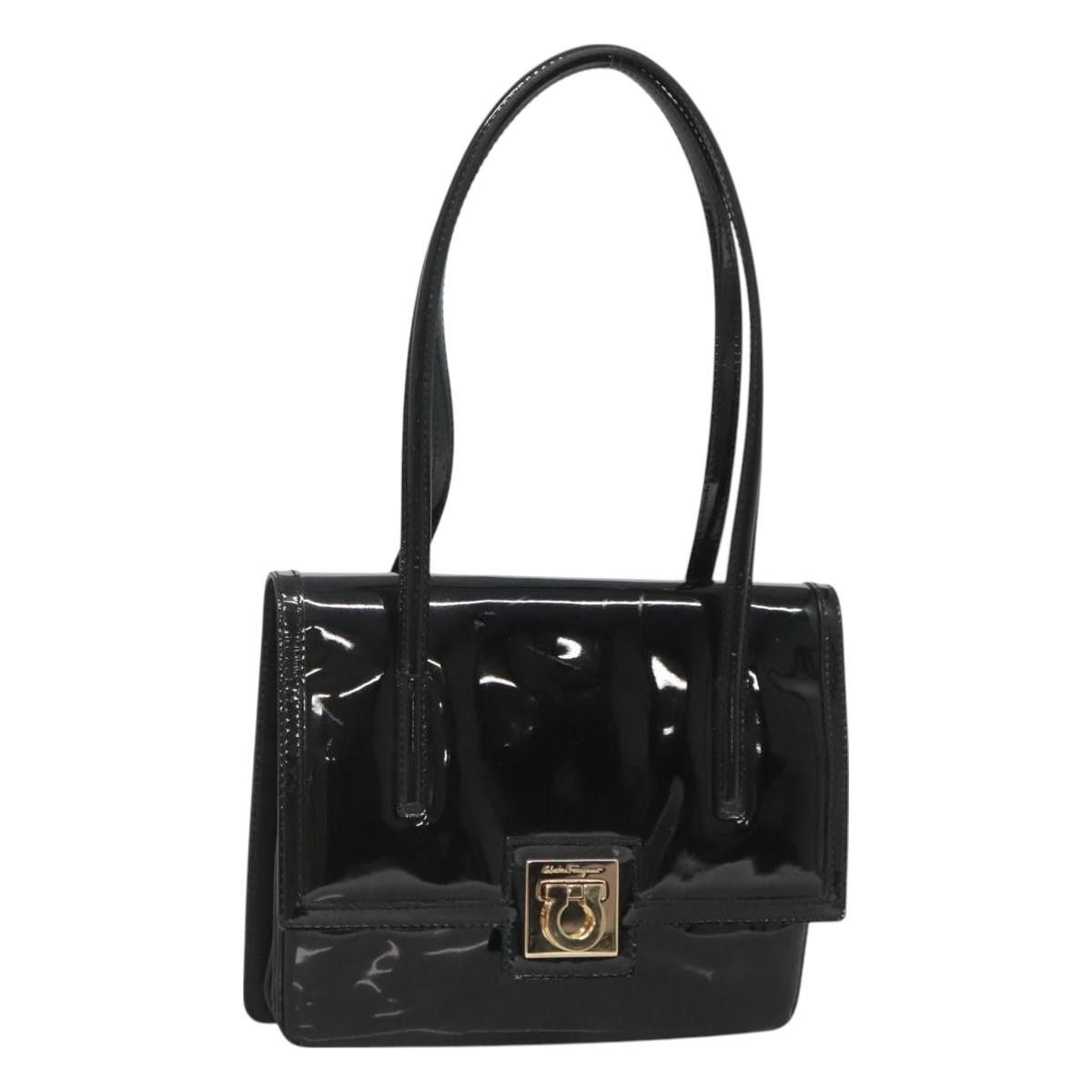 Salvatore Ferragamo Salvatore Ferragamo Gancini handbag Patent leather Size ONE SIZE - 1 Thumbnail