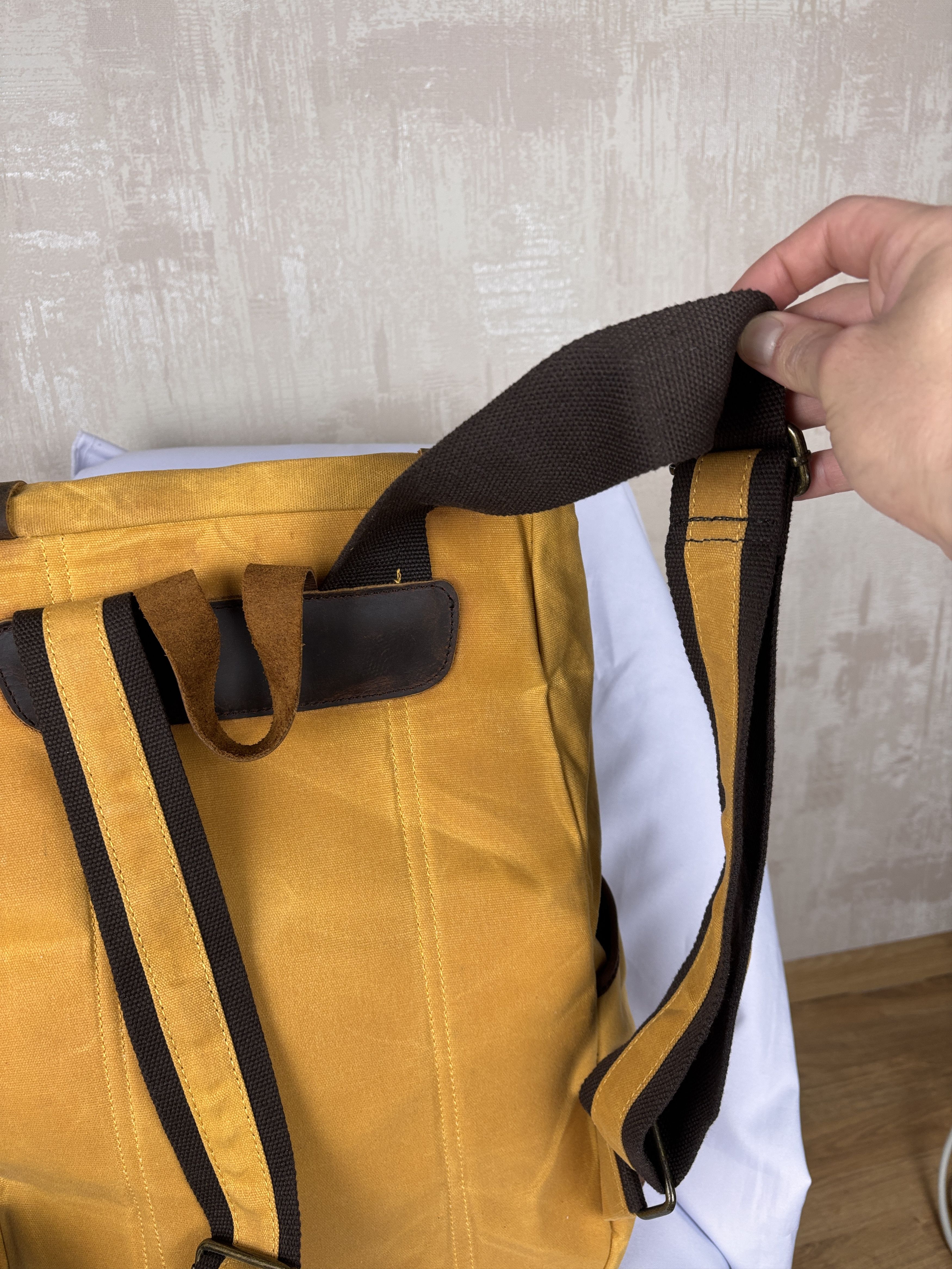 Other Gandys Canvas Wax Waxed Cotton Backpack Travel Outdoor Size ONE SIZE - 16 Thumbnail