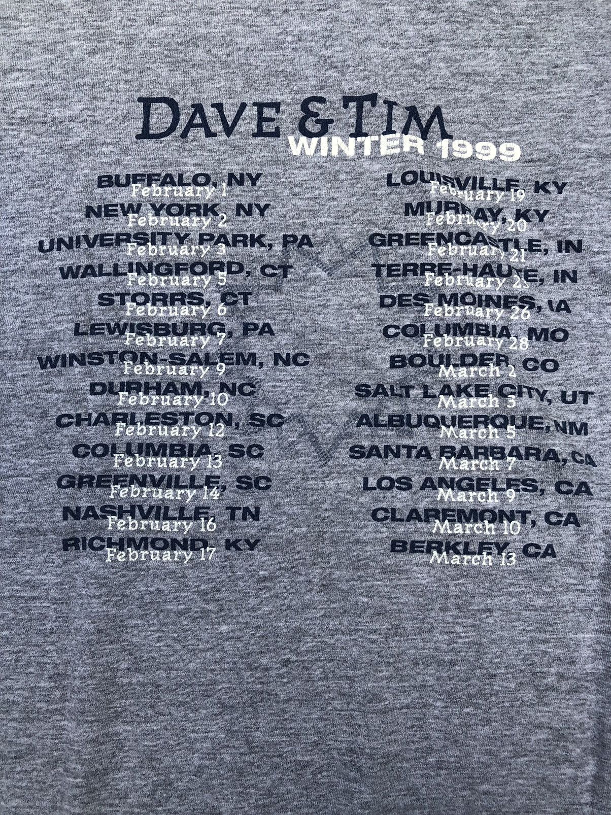 Band Tees × Japanese Brand Dave Matthews Tim Reynolds Acoustic Tour 99 T shirt Size US XL / EU 56 / 4 - 4 Thumbnail