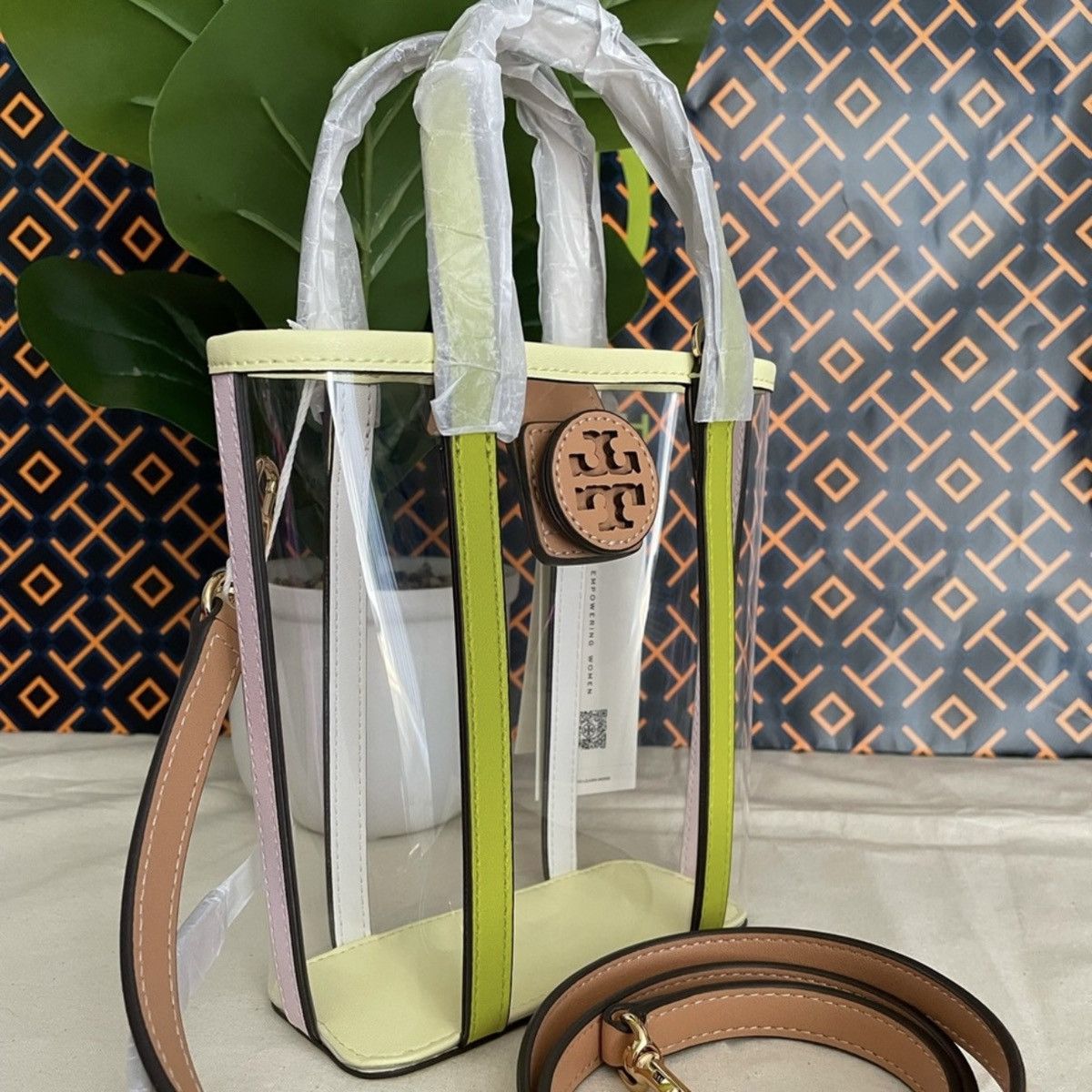 Tory Burch NWT tory burch Blake clear shopper leather crossboy bag Size ONE SIZE - 3 Thumbnail