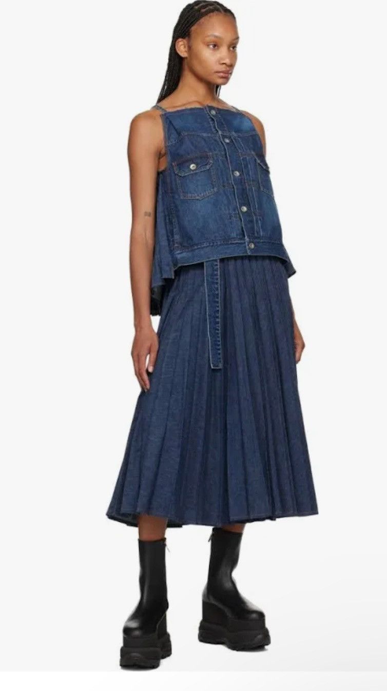 Sacai Sacai Denim Camisole Women Shirt Size S / US 4 / IT 40 - 1 Thumbnail