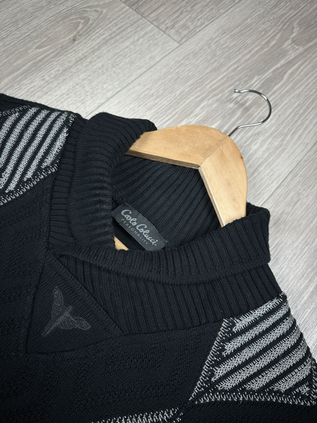 Carlo Colucci × Vintage Vintage Carlo Colucci Personality Sweater Cardigan Size US XL / EU 56 / 4 - 4 Thumbnail