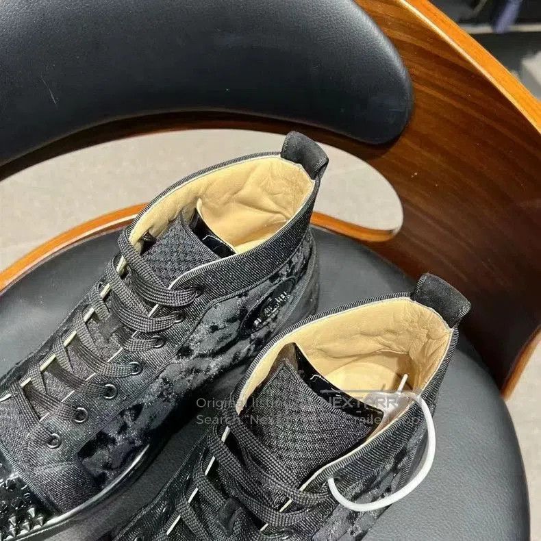 Christian Louboutin Black Studded High. Size US 7.5 / EU 40-41 - 8 Thumbnail
