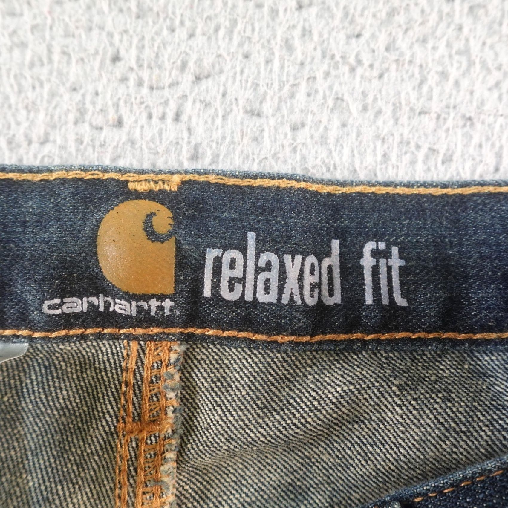 Carhartt Carhartt Jeans Mens 36x30 Relaxed Fit Straight Denim Workwear Chore Blue Casual Pants Size US 36 / EU 52 - 4 Thumbnail
