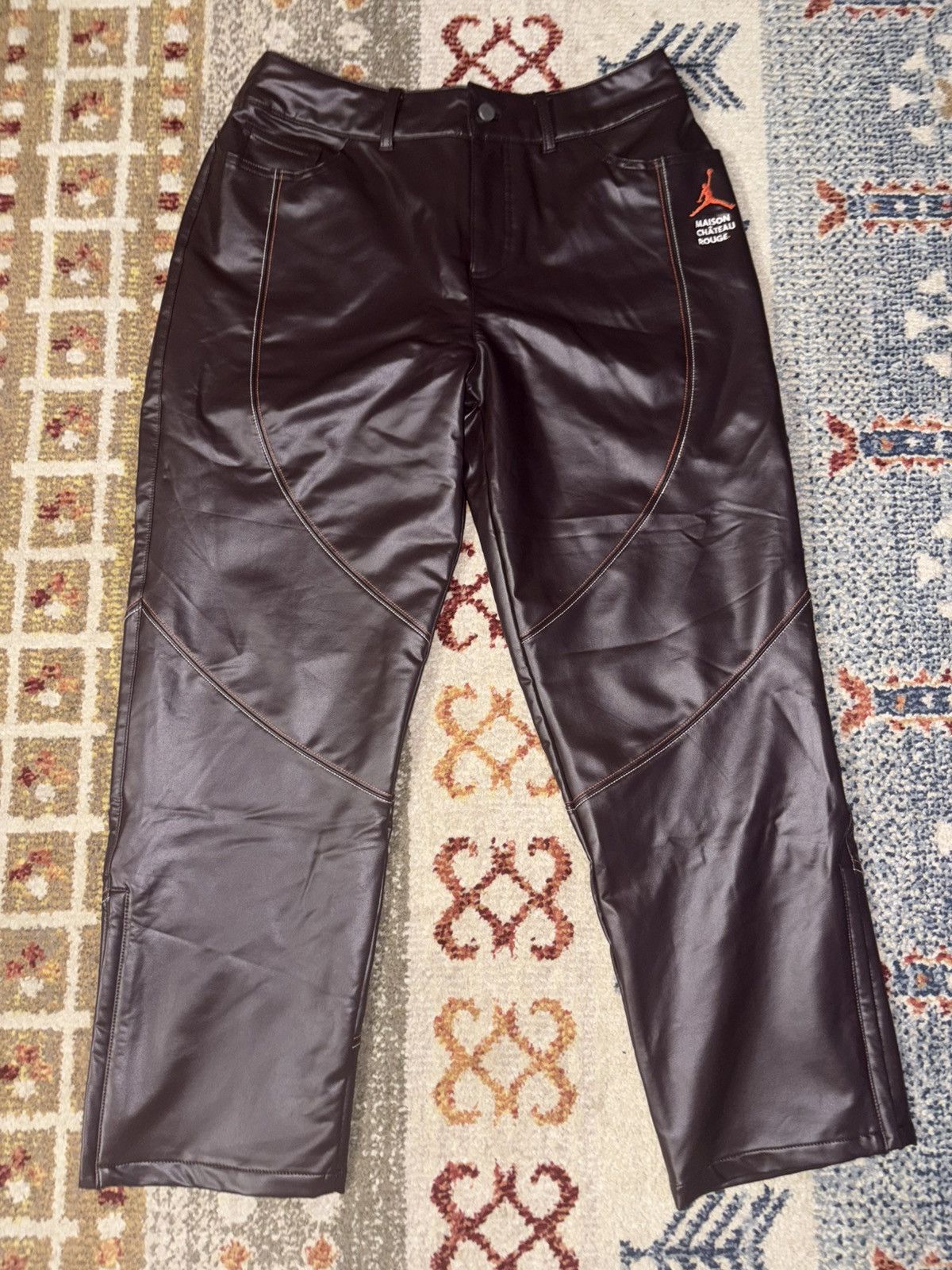 Other Jordan x Maison Chateau Rouge Womens Woven Pants Size 34" / US 12 / IT 48 - 1 Thumbnail