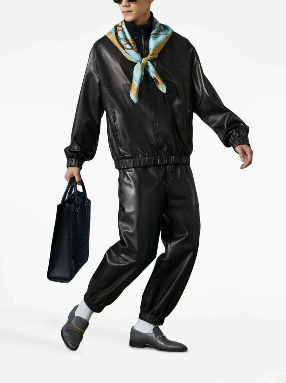 Gucci o1s1wg110725 Leather Jacket in Black Size US XXL / EU 58 / 5 - 5 Thumbnail