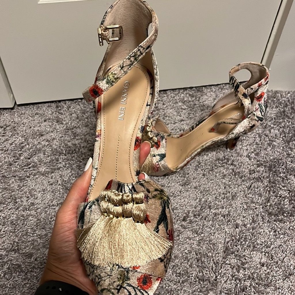 Unknown London Gianni Bini Marrako Natural Heels - W 10 Size US 10 / IT 40 - 6 Thumbnail