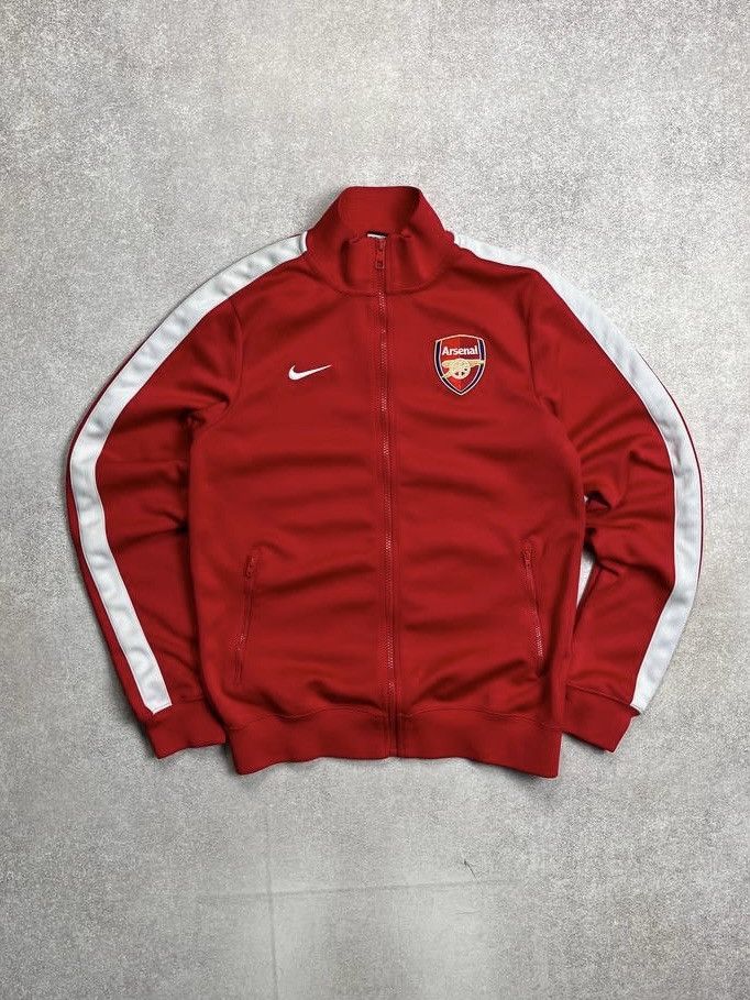 Nike × Vintage Vintage Nike Arsenal Olympic Zip Jacket Y2K S Size US S / EU 44-46 / 1 - 1 Thumbnail