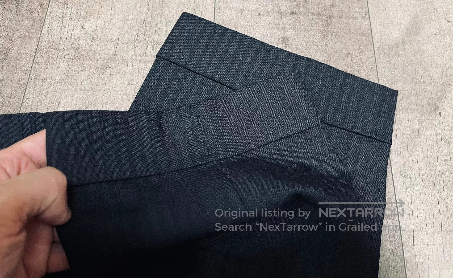 SARTORIO ARTIGIANI Neapolitan Handmade Wool Trousers. Size US 35 - 8 Thumbnail