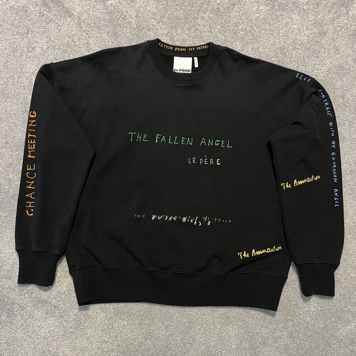 Designer × Le Pere Le Père Duane Michals Fallen Angel Crewneck Sweatshirt Size US M / EU 48-50 / 2 - 1 Thumbnail