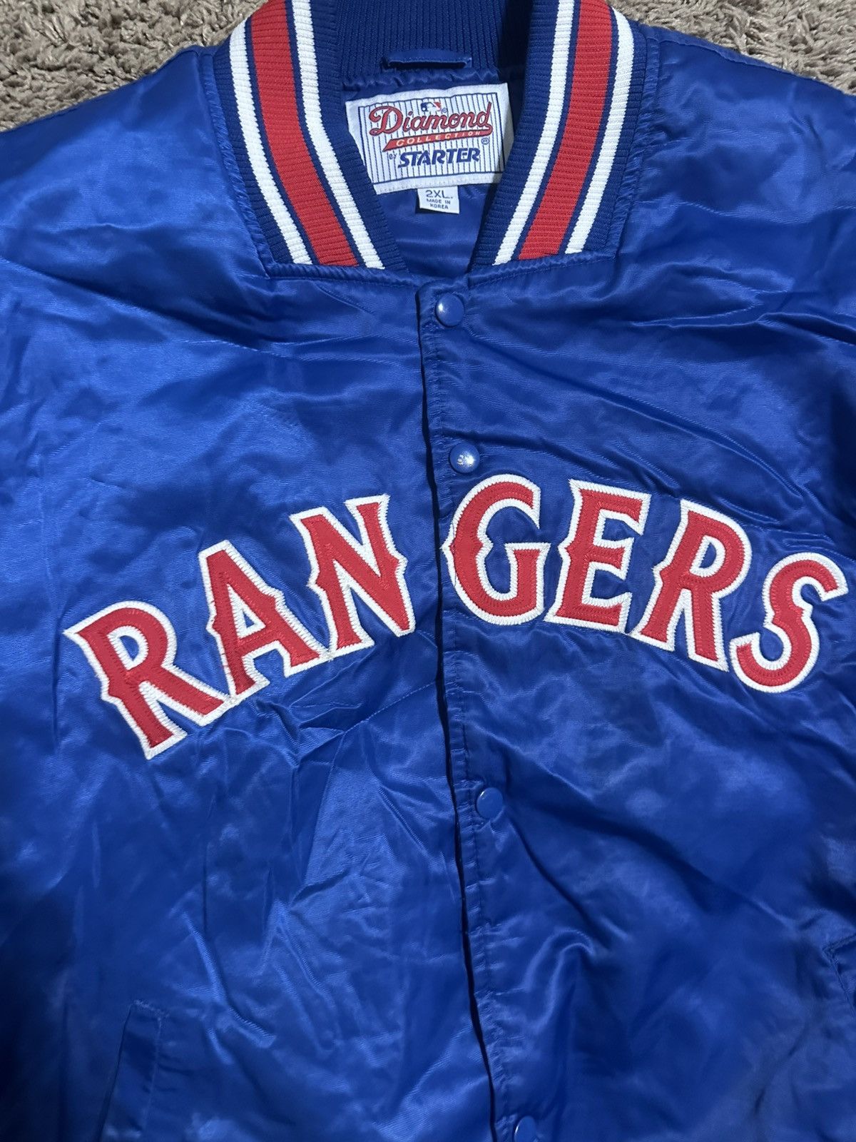 MLB Vintage MLB Starter Texas Rangers jacket 00s size 2XL Size US XXL / EU 58 / 5 - 2 Thumbnail