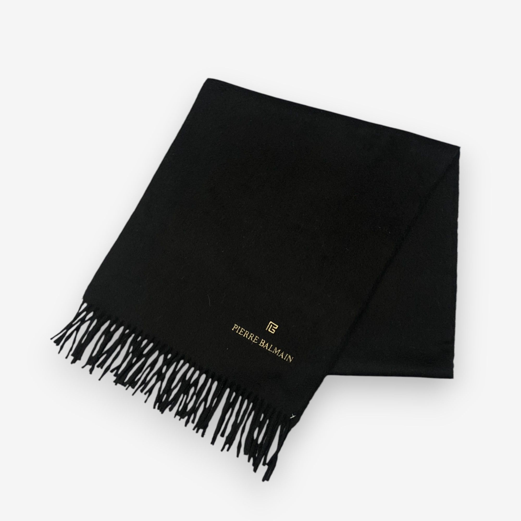 Japanese Brand Vintage Pierre Balmain Scarf Muffler Wool Winter Scarves Size ONE SIZE - 3 Thumbnail