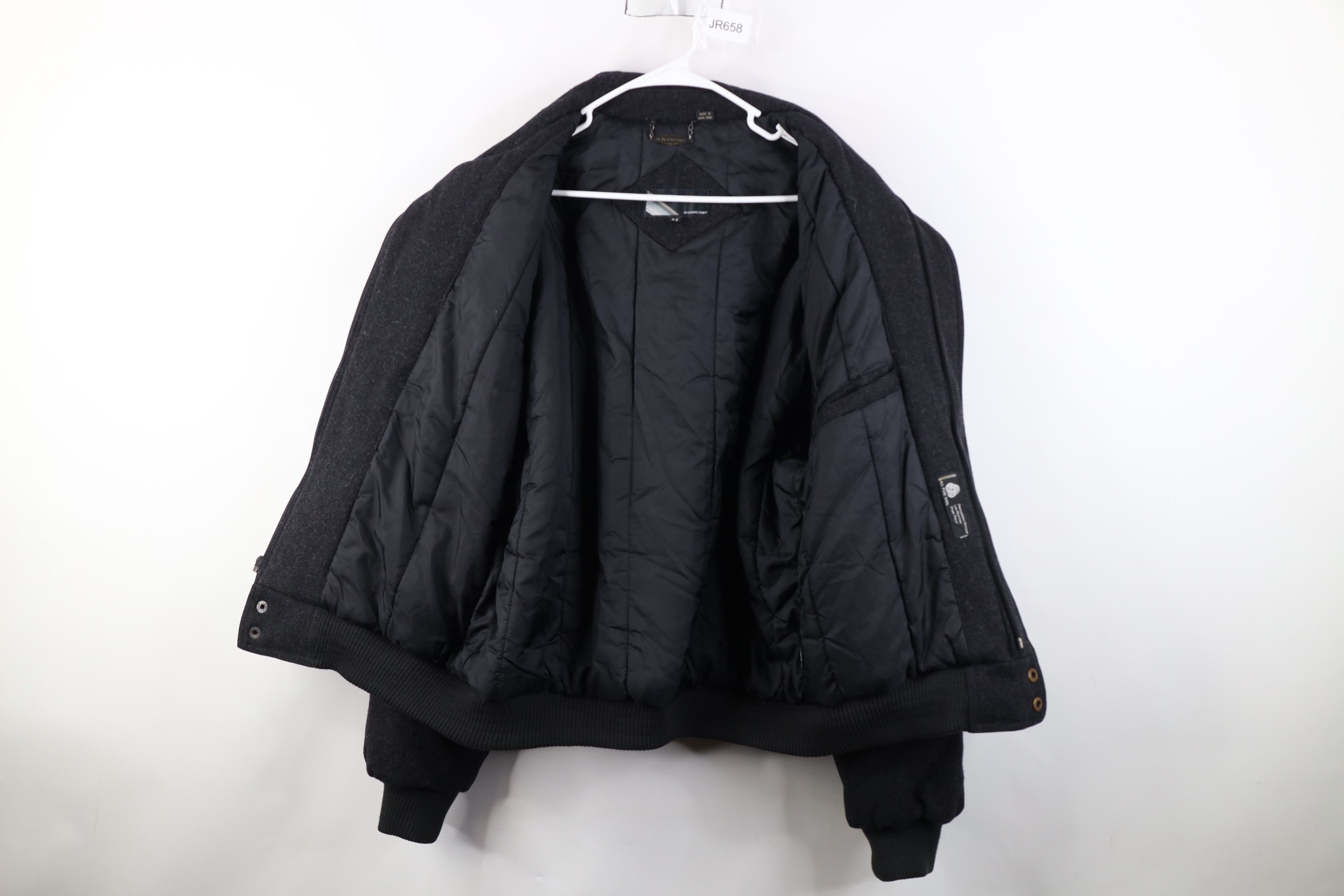 Members Only Vintage 90s Members Only Puffer Bomber Jacket Charcoal Gray Size US XXL / EU 58 / 5 - 11 Thumbnail