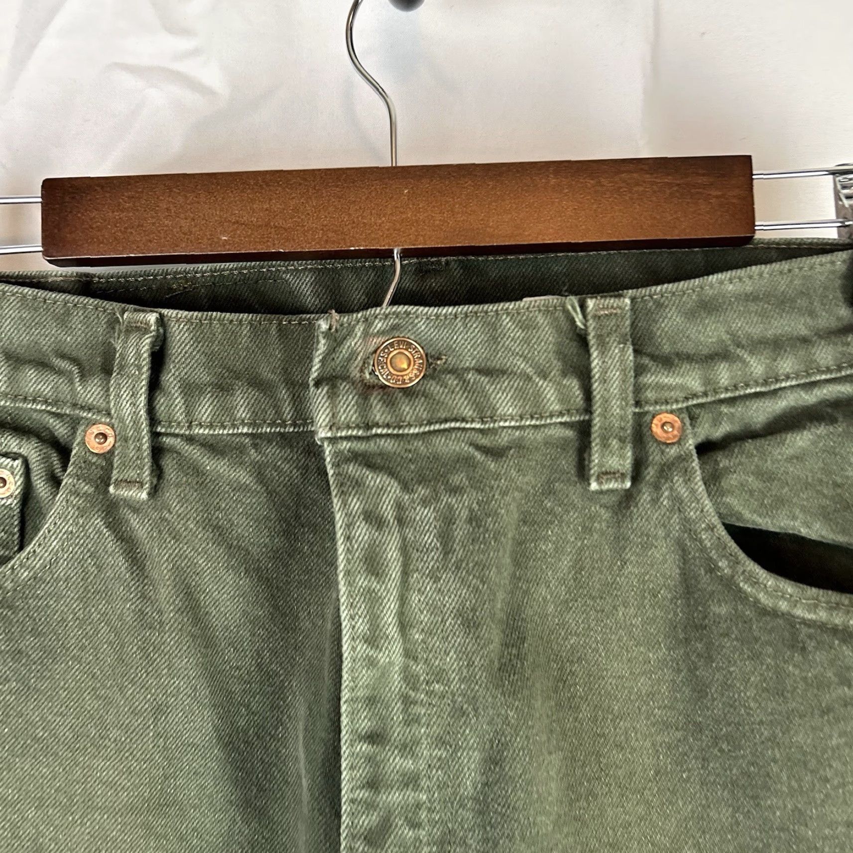 Levi's VTG Levi's 551 Relaxed Tapered Leg Denim Jeans Green MADE IN USA Womens 12 Med Jeans 90s Retro USA Mom Size 34" / US 12 / IT 48 - 3 Thumbnail