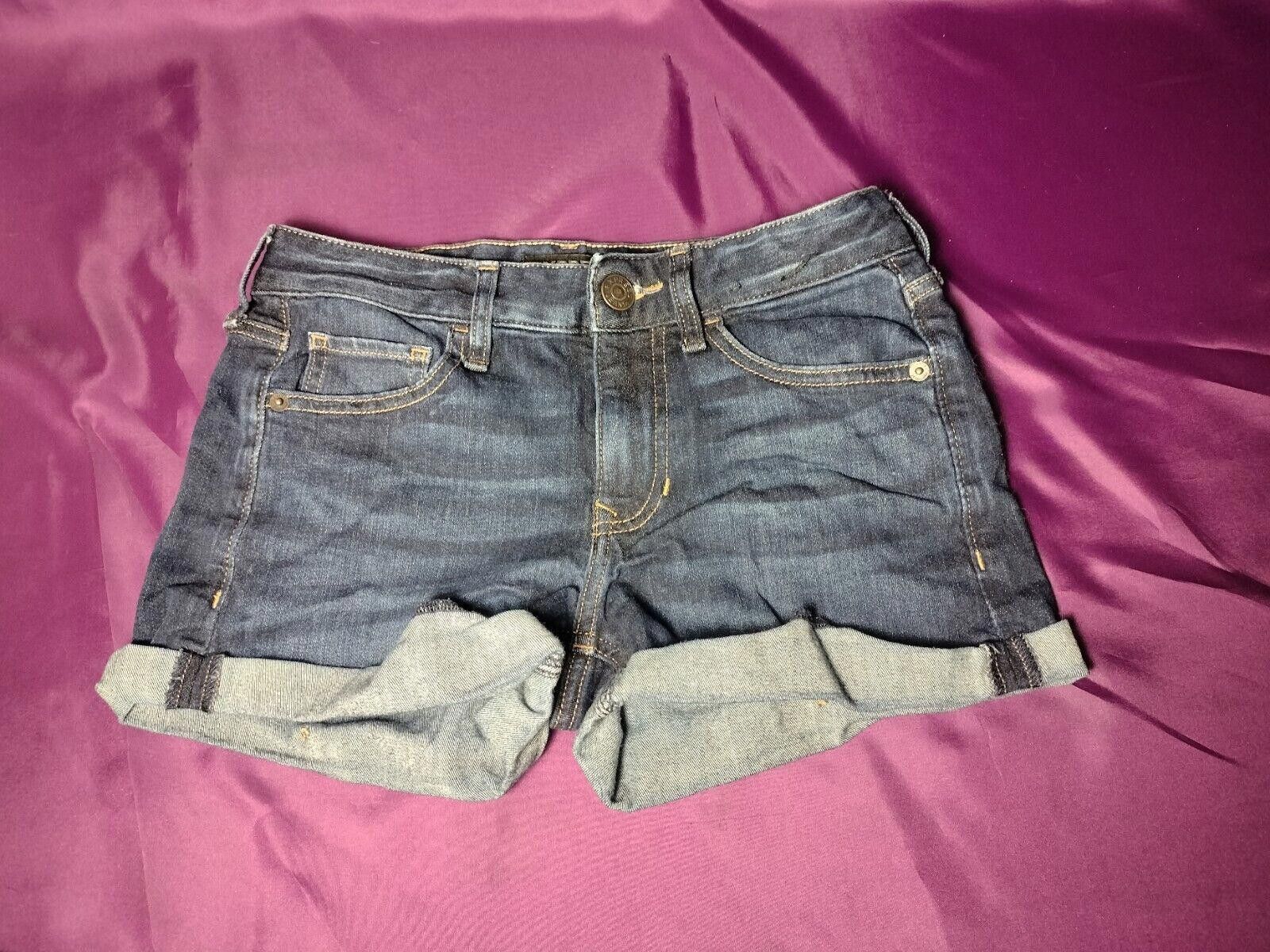 Express Express Jean Shorts Shortie Low-Rise Size 00 Size 24" / US 00 / IT 34 - 1 Thumbnail