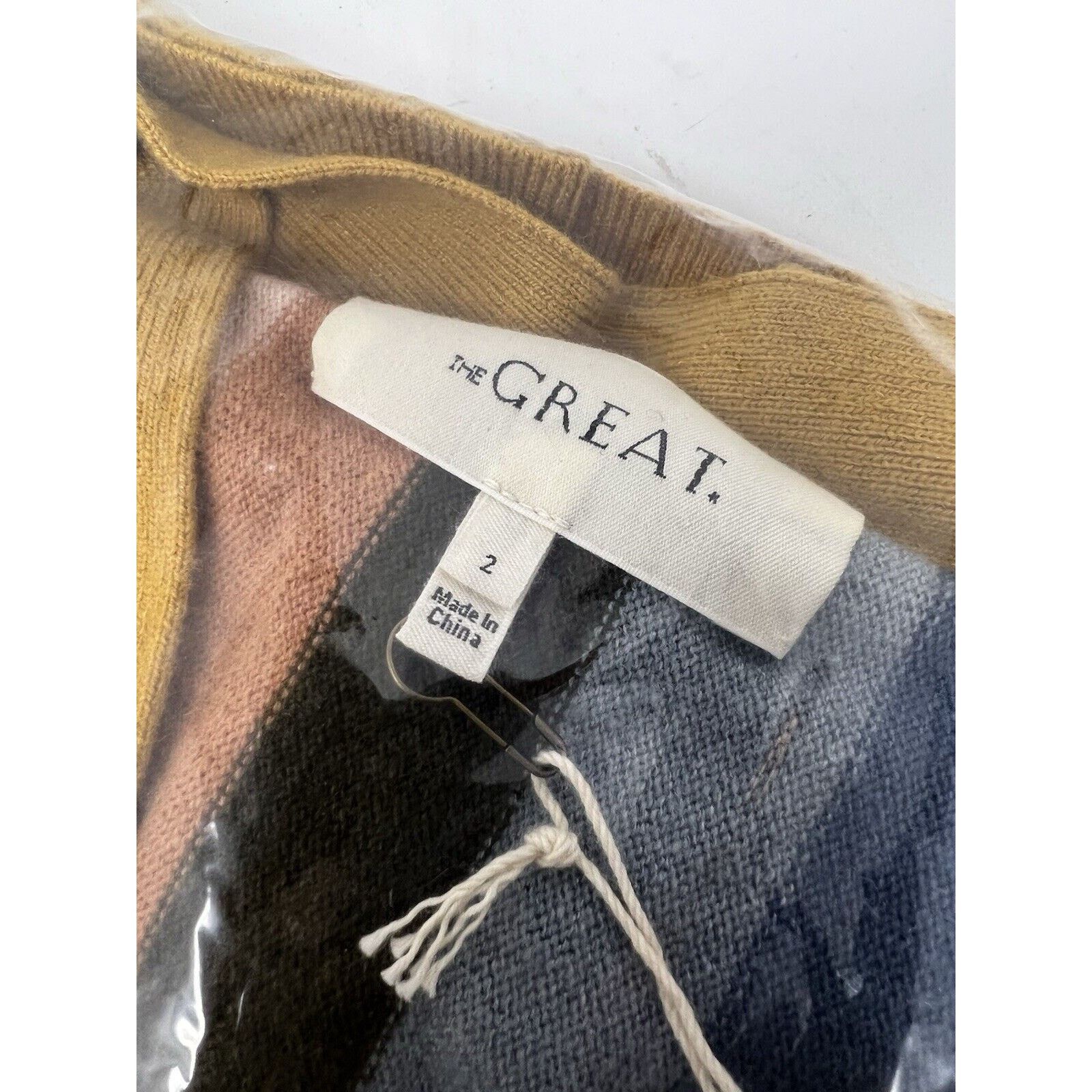 THE GREAT THE GREAT Sweater Womens Size 2 M The Boxy Cardigan Striped Size M / US 6-8 / IT 42-44 - 4 Thumbnail