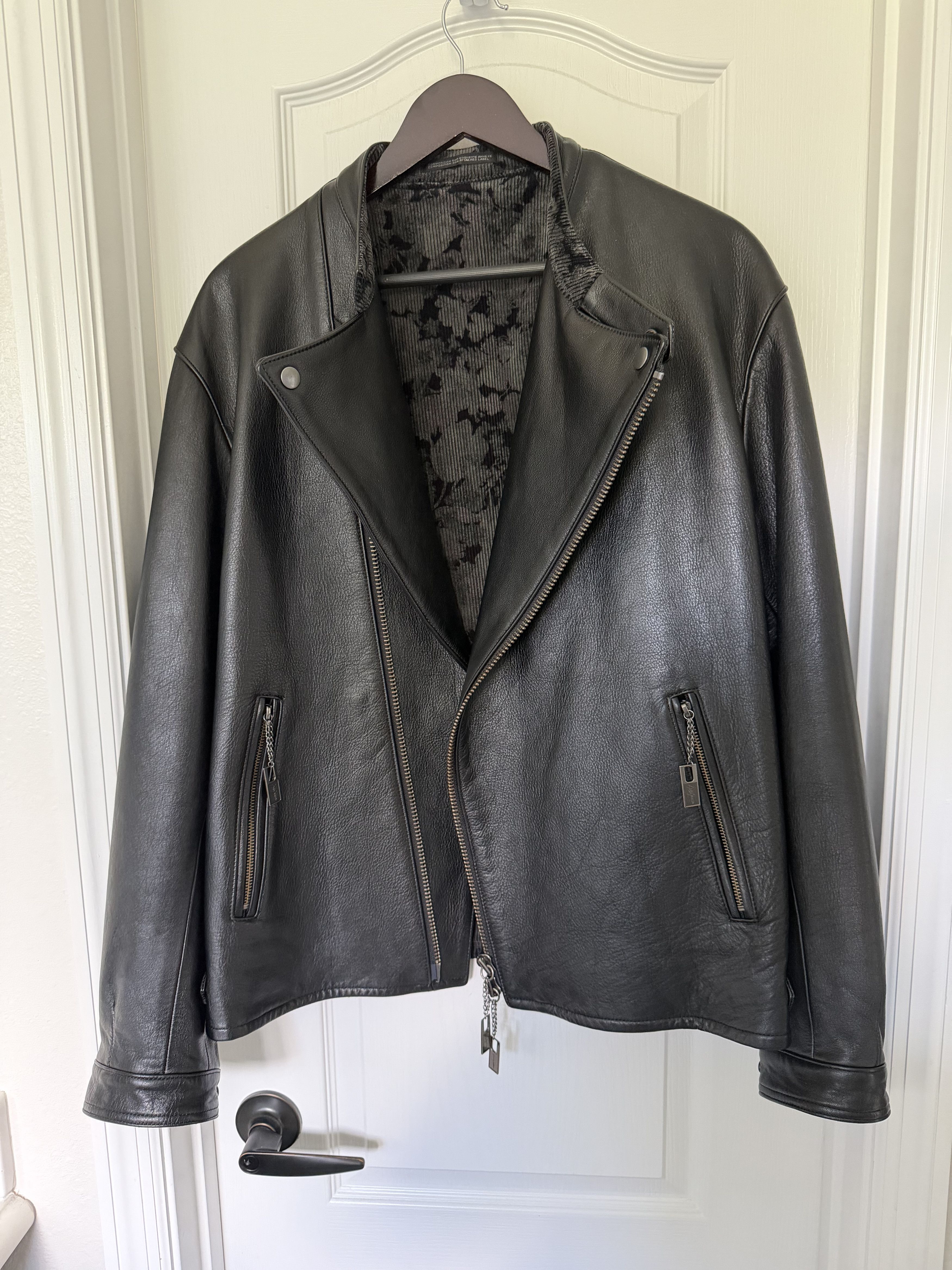 Yohji Yamamoto Yohji Homme 24AW Runway Leather Rider Jacket Size US XL / EU 56 / 4 - 1 Thumbnail