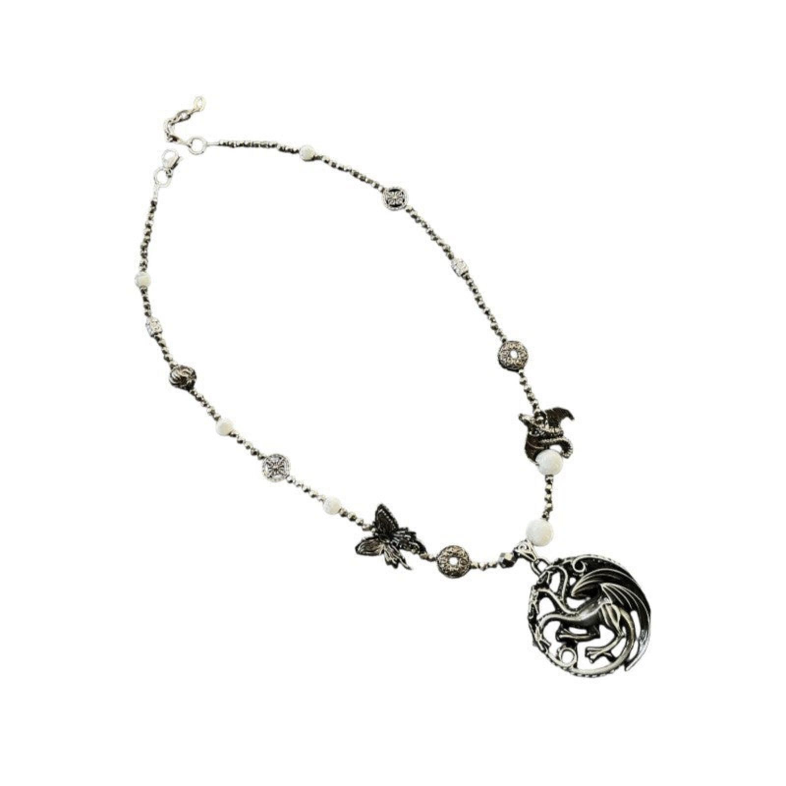 Jewelry Dragon Hollow Dark Chain Necklace Size ONE SIZE - 5 Thumbnail