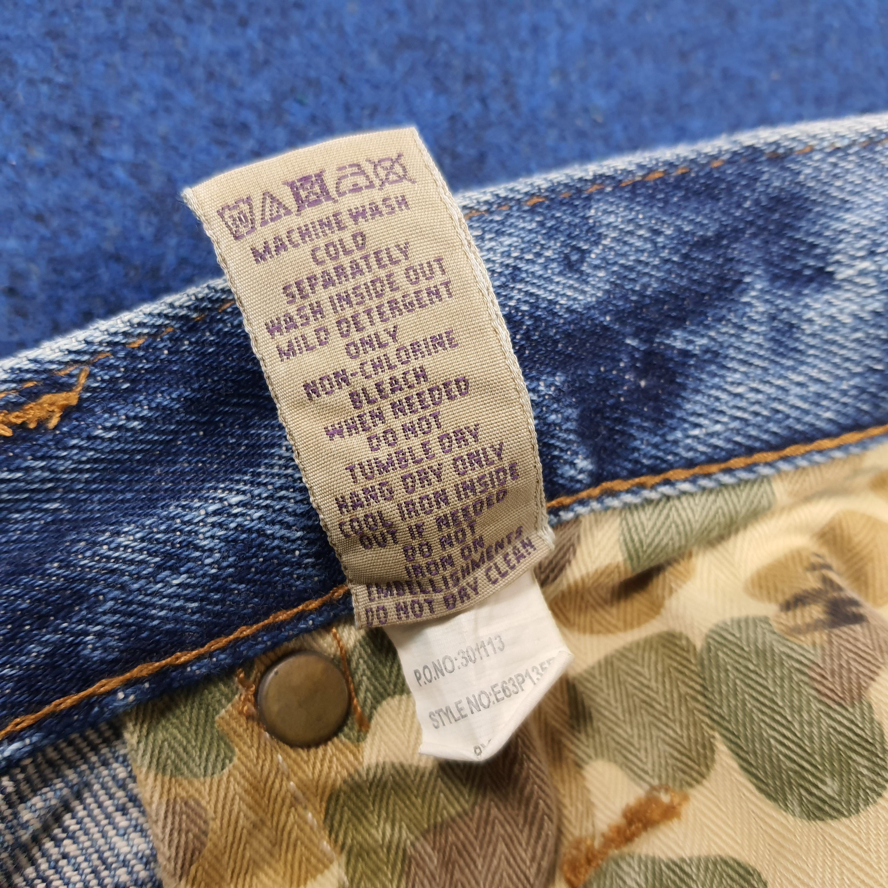 Prps Vintage PRPS Selvedge Camo Pocket Distressed Jeans C297N16 Size US 31 - 13 Thumbnail