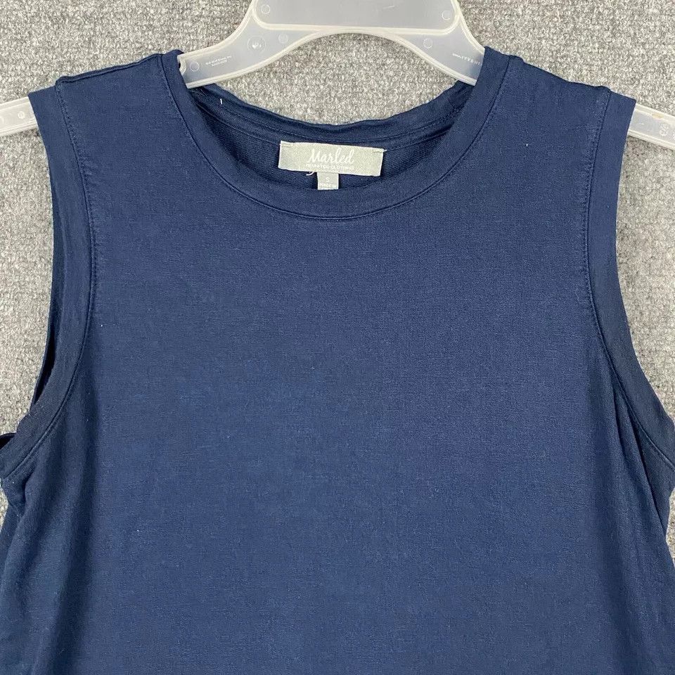 Other Marled Blouse Small Women's Sleeveless Blue Rayon Blend S Size S / US 4 / IT 40 - 2 Thumbnail