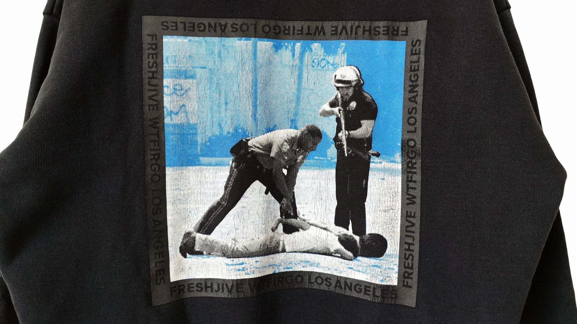 Freshjive Freshjive Riot Police Arrest Vintage Sweatshirt hoodie BLM Size US L / EU 52-54 / 3 - 7 Thumbnail