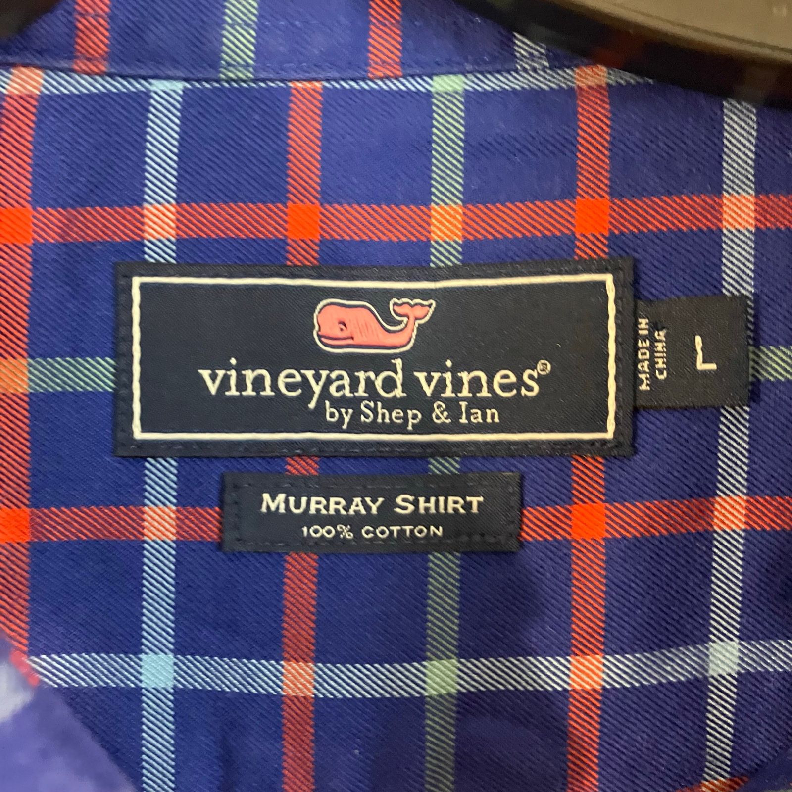 Vineyard Vines Vineyard Vines Murray Shirt Gingham Blue Red Button Up Shirt Size US L / EU 52-54 / 3 - 4 Thumbnail