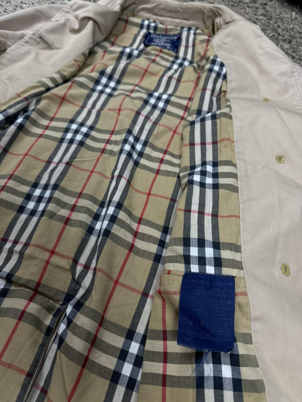 Burberry × Vintage Vintage trench coat Burberry original luxury streetwear item Size L / US 10 / IT 46 - 4 Thumbnail