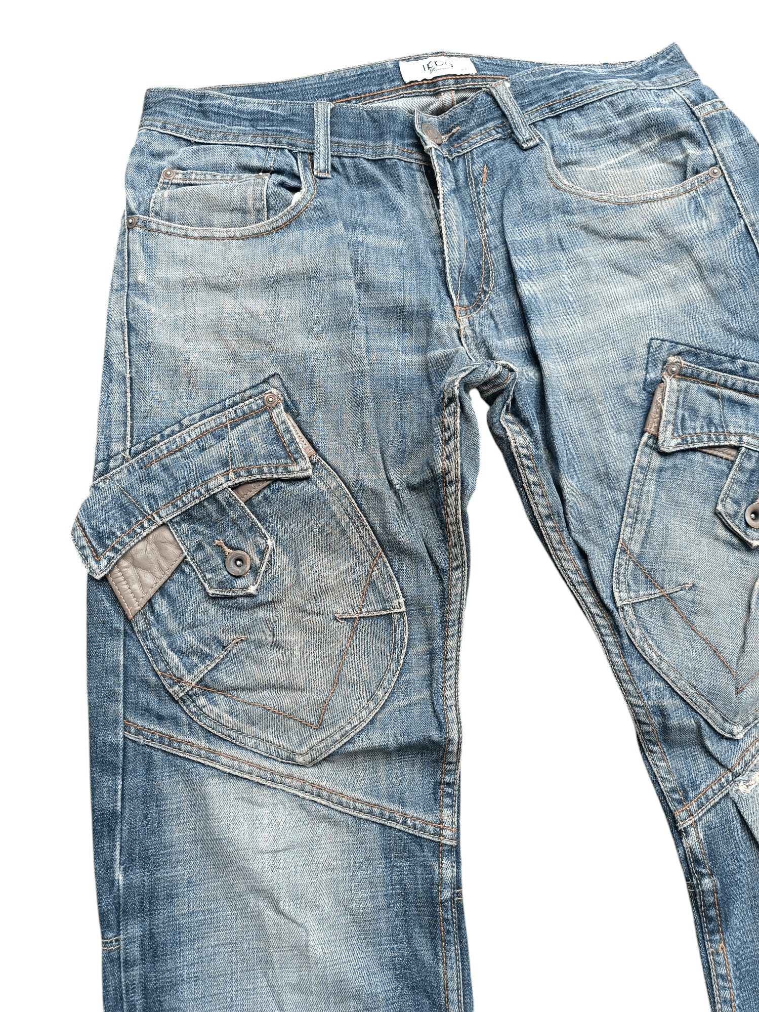 Japanese Brand FYEE 🔥 IKCA DISTRESSED RARE DESIGN DENIM E240i Size US 34 / EU 50 - 8 Thumbnail