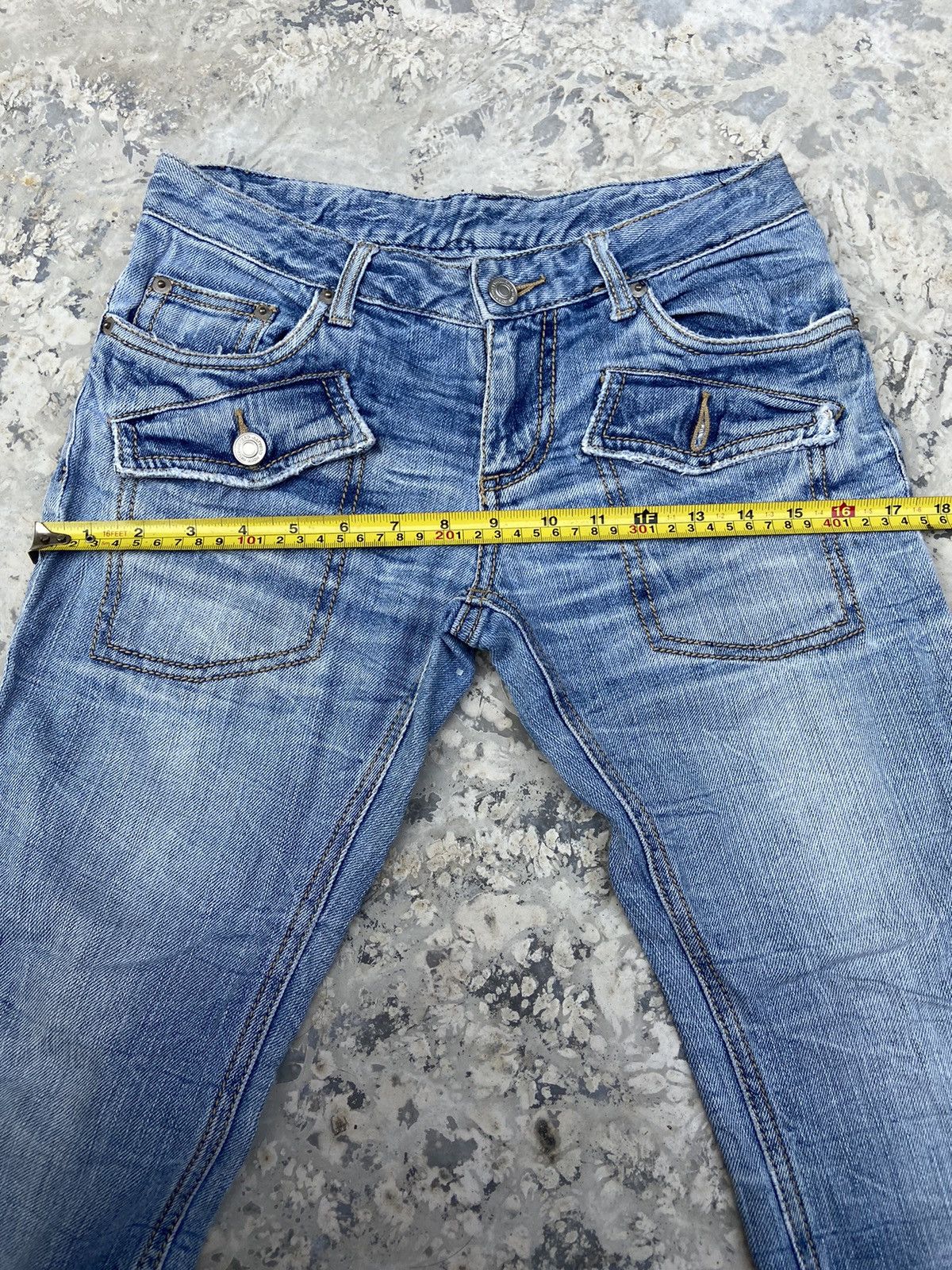 Beauty Beast × Hysteric Glamour × Vintage Vintage Y2K denim flare japanese double pocket Size 27" / US 4 / IT 40 - 7 Thumbnail