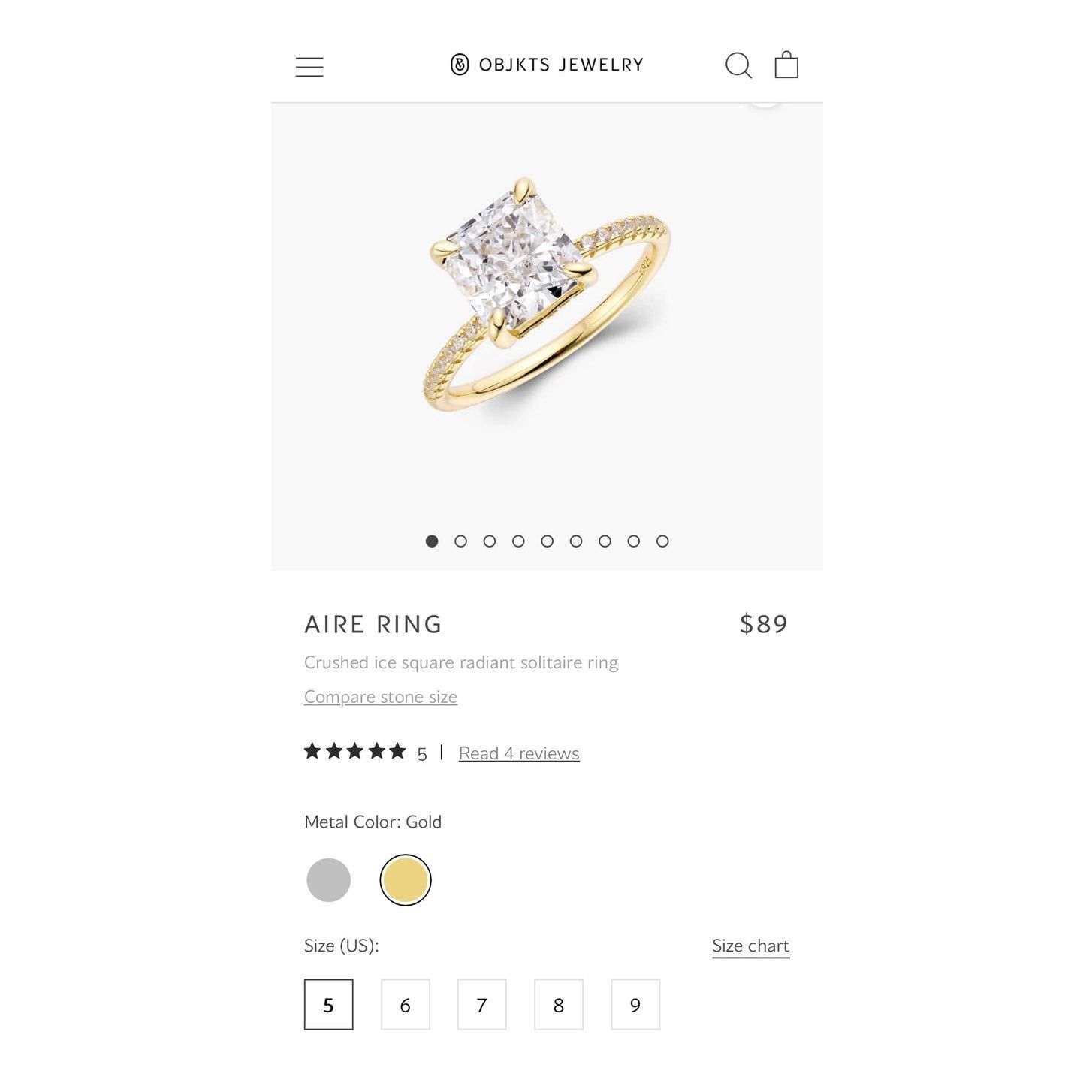 Anthropologie New OBJKTS AIRE RING Size 7 Size ONE SIZE - 12 Thumbnail