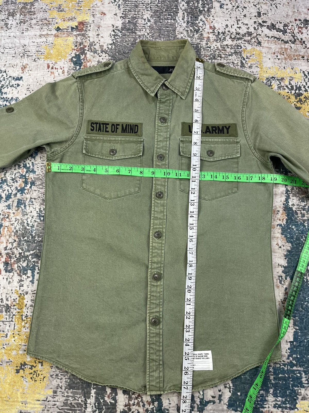 Vintage Magine Japan U.S Army Quarter Sleeve Workshirt Size US XS / EU 42 / 0 - 9 Thumbnail