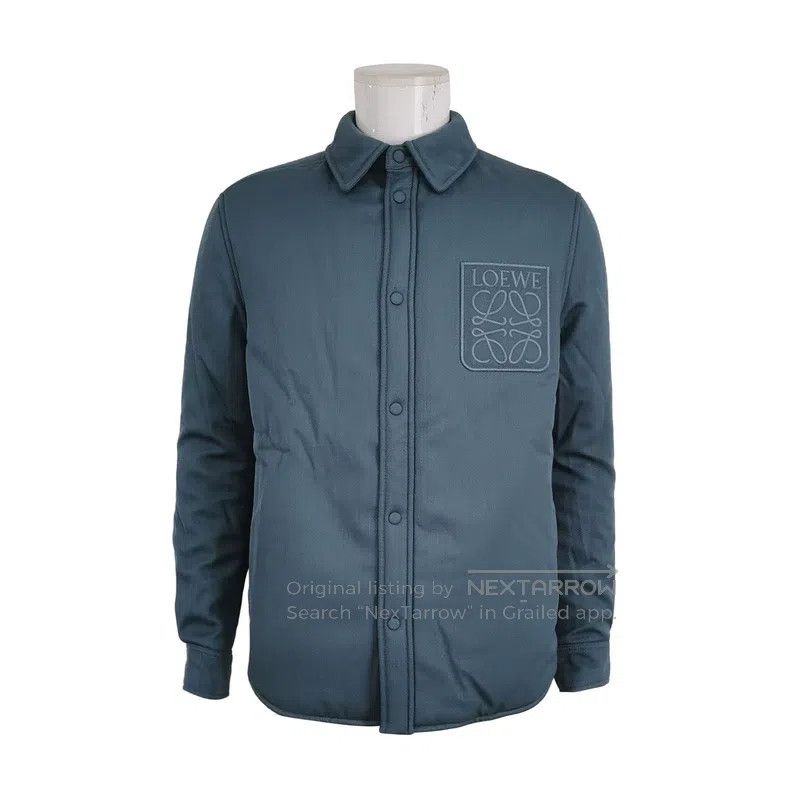 Loewe Loewe Wool single-breasted lapel cotton coat Size US S / EU 44-46 / 1 - 1 Thumbnail