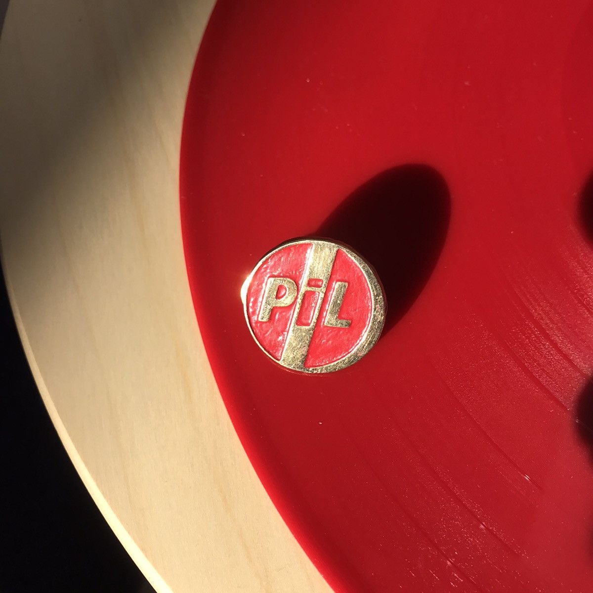 Band Tees × Designer PIL Public Image Limited Red and brass Limited Pin Enamel Size ONE SIZE - 1 Thumbnail