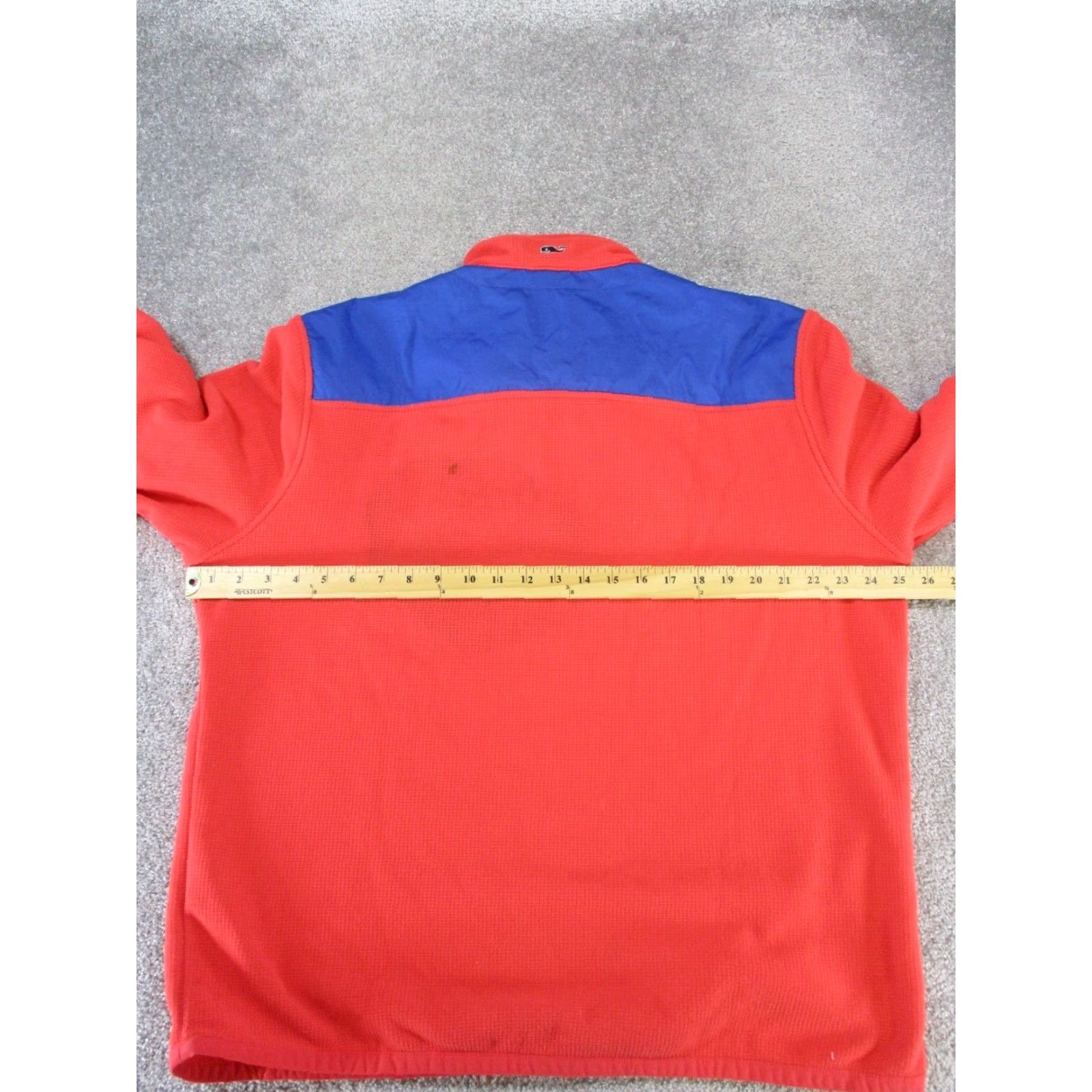 Vineyard Vines Vineyard Vines Jacket Mens Large Red Blue Waffle Knit Fleece, Windbreaker, Leather? Wait. Size US L / EU 52-54 / 3 - 5 Thumbnail
