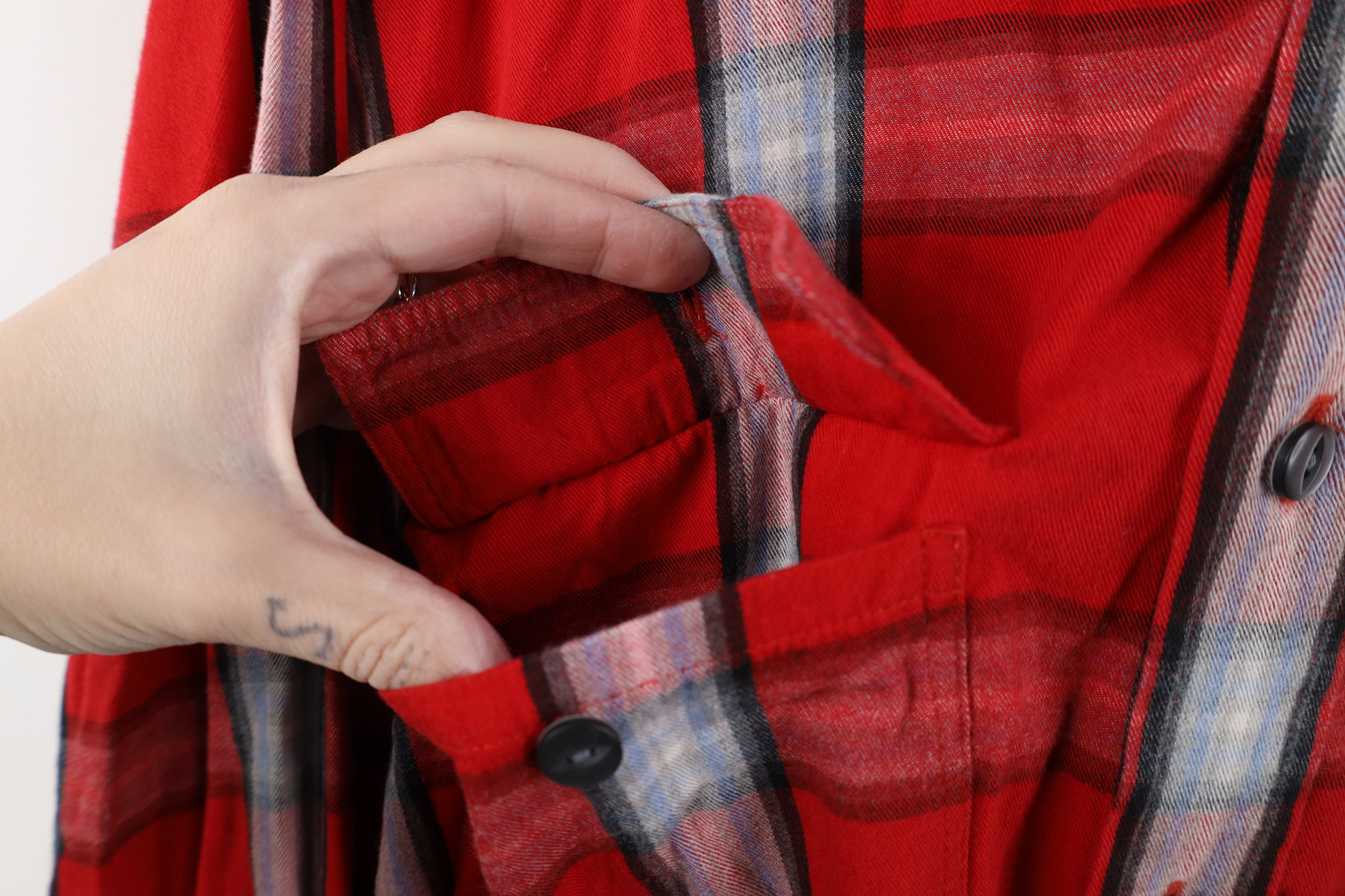 Tommy Hilfiger Vintage 90s Y2K Tommy Hilfiger Baggy Flannel Button Shirt Size US M / EU 48-50 / 2 - 6 Thumbnail