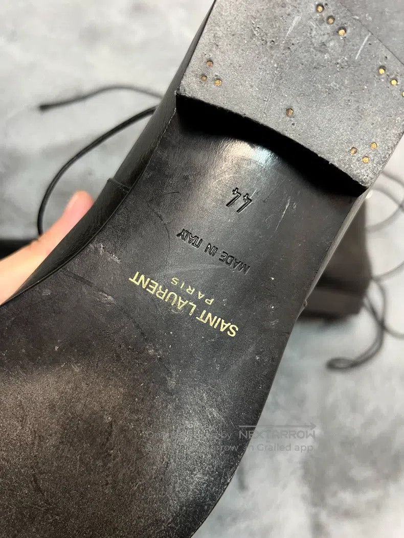Saint Laurent Paris Saint Laurent Paris Pointed Toe Leather Boots Size US 11 / EU 44 - 3 Thumbnail